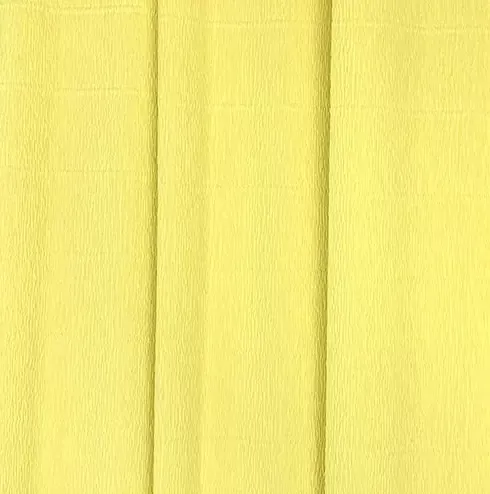 Красивая ярко-жёлтая гофрированная креп-бумага производства Италии 